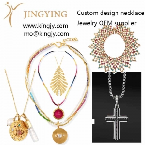 Custom necklace 18k gold 925 sterling OEM manufacturers supp