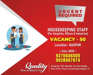 Housekeeping Staff at Nagpur - 50 Posts M/F