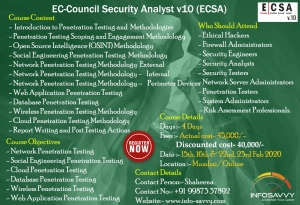 EC-Council Security Analyst v10 | ECSA
