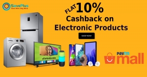 PayTMMall Coupons, Deals & Offers: Flat 10% cashback on elec
