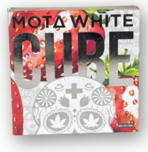Mota Strawberry and Cream White Chocolate CBD Cube  $ 29.99