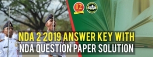 NDA 2 2019 Answer Key with NDA Question Paper Solution