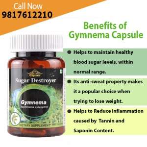 Gymnema Capsule helps Lower Blood Sugar Levels, & reduces He