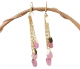 Best Buy Golden Pink Beads Earrings