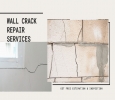 Exterior wall crack repair