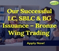 Our Successful LC, SBLC & BG Issuance – Bronze Wing Trading 